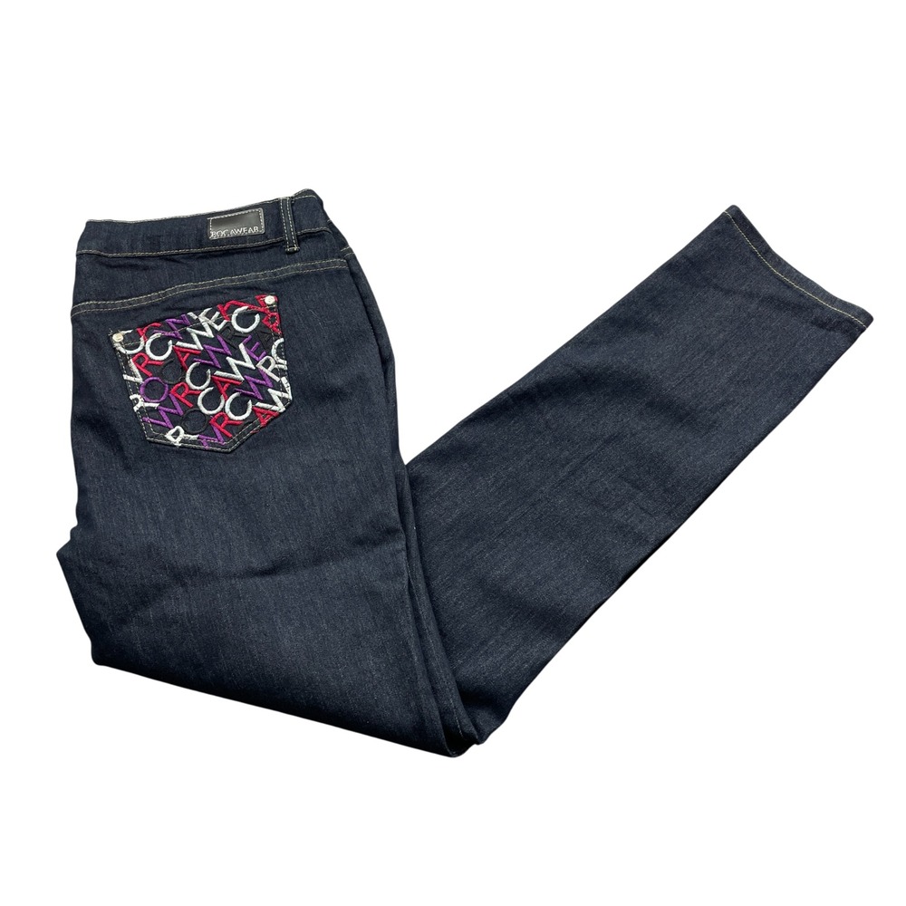 Rocawear 20 NEW w/Tags Embroideried Pockets‎ Cotton Blend Pockets Jeans